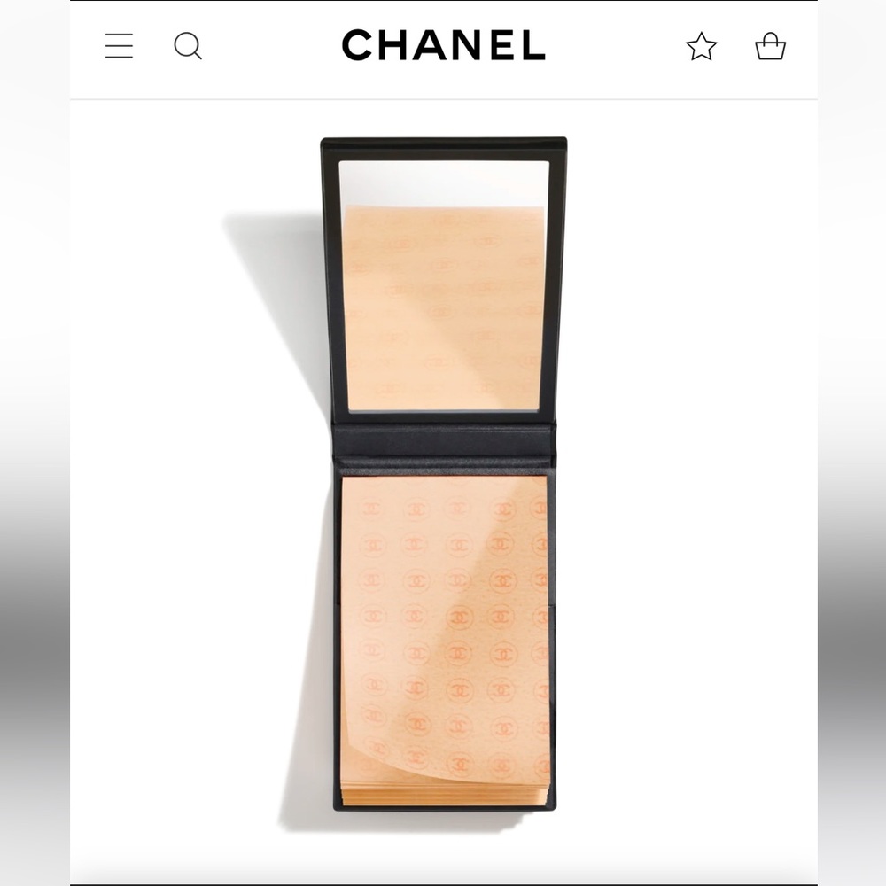 Chanel makeup makeup tissue holder and mirror